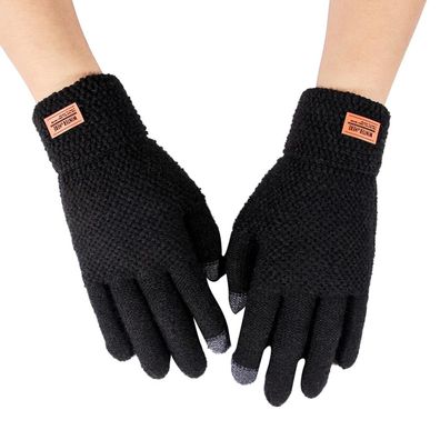 Winterhandschuhe, Winter Strick Handschuhe, Warme Fahrradhandschuhe mit