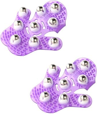 Anself 2 Stécke Palm Shaped Massage Handschuh Body Massager Massagegerät mit