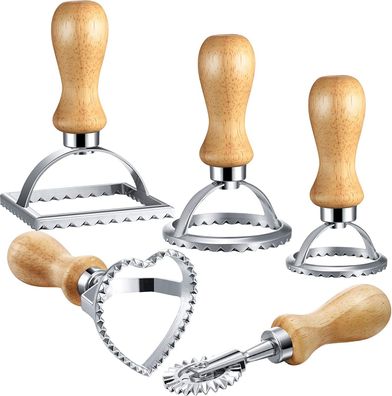 Deer Platz 4 Stéck Ravioli Stempel Set, Ravioli Cutter Stamp Set Maker,