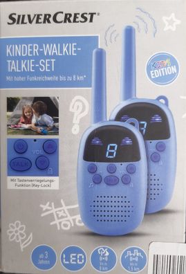 Silvercrest Walkie Talkie Funkgerät Sprechfunkgeräte 2er Set Kinder