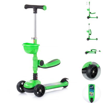 Chipolino Kinderroller Neo Rider 2 in 1 Höhe einstellbar 3 Räder Musik und Licht