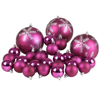 Weihnachtsbaumkugeln 27er-Set Christbaumschmuck Weihnachtsbaumschmuck Baumkugeln