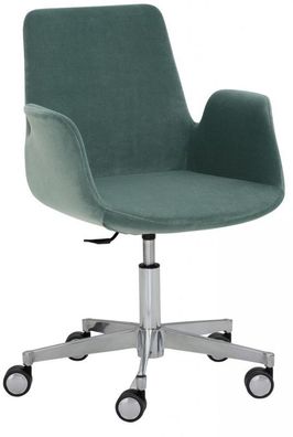 Mayer Sessel myHELIOS 2010 Chrom Vivo 30 610 petrol Teppichbodenrollen mit Chromrü