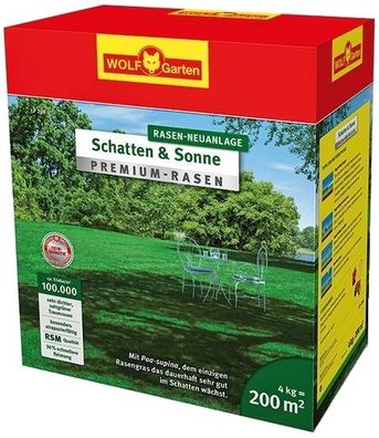 4kg LP 200 Premium-Rasen »Schatten & Sonne«