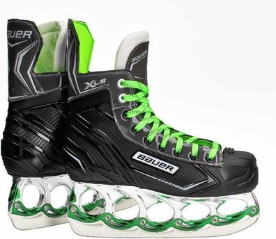 t blade Bauer Schlittschuhe XL-S Crome Green Edition Freestyle Schlittschuh