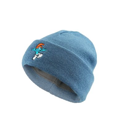 Bavarian CAPS Kids Mütze Schlümpfe hellblau