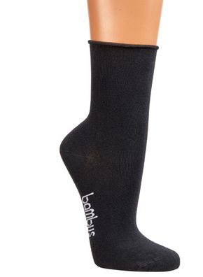 3-15 Paar Bambus Viskose Socken Bambussocken mit Rollrand für Damen Herren