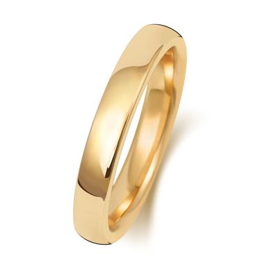 9 Karat (375) Gold 3mm Soft Court Form Herren/Damen - Trauring/Ehering/Hochzeitsring