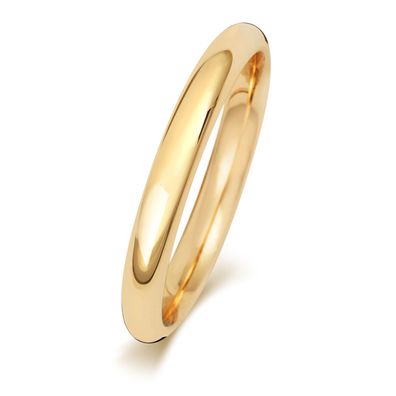 9 Karat (375) Gold 2,5mm Court Form Herren/Damen - Trauring/Ehering/Hochzeitsring