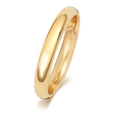 9 Karat (375) Gold 3mm Court Form Herren/Damen - Trauring/Ehering/Hochzeitsring