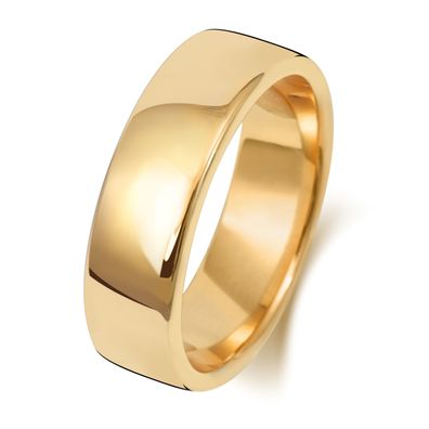 9 Karat (375) Gold 6mm Soft Court Form Herren/Damen - Trauring/Ehering/Hochzeitsring