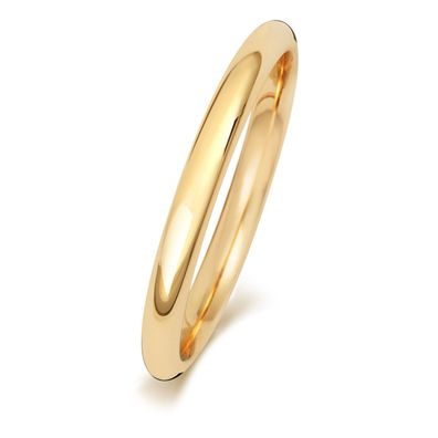 9 Karat (375) Gold 2mm Court Form Herren/Damen - Trauring/Ehering/Hochzeitsring