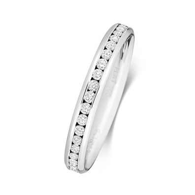 Platin 950 2,7mm Slight Court Form Eternity Diamant Trauring/Ehering/Hochzeitsring