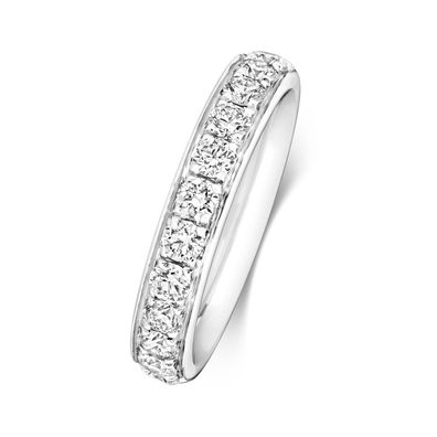 Platin 950 3,7mm Slight Court Form Eternity Diamant Trauring/Ehering/Hochzeitsring