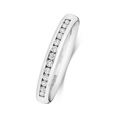 Platin 950 2,7mm Slight Court Form Damen - Diamant Trauring/Ehering/Hochzeitsring