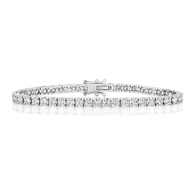 18 ct/Karat Weißgold Diamant Tennis Armband Brillant-Schliff 10.50 Karat HI - I1
