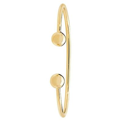 Moderner 9 ct/Karat Gelb Gold Damen - Torque Armreif - 6cm, 8 Gramm