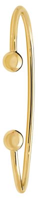 Eleganter 9 ct/Karat Gelb Gold Damen - Torque Armreif - 6.3cm, 13 Gramm