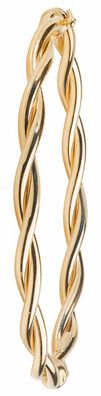 Wunderschöner 9 ct/Karat Gelb Gold Damen - Klappbar Armreif - 6cm