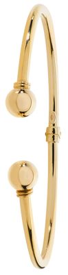 Edler 9 ct/Karat Gelb Gold Damen - Torque Armreif - 6.4cm