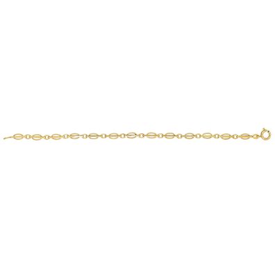 Stylisches 9 ct/Karat Gelb Gold Damen - Link Armband - 19cm