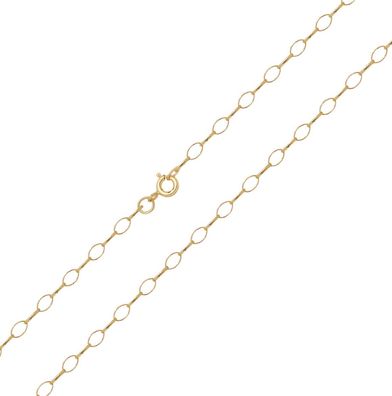 Elegant 9 ct/Karat Gelb Gold 4mm Damen - Erbs Kette - 40.6, 45.7, 50.8, 55.9, 61cm