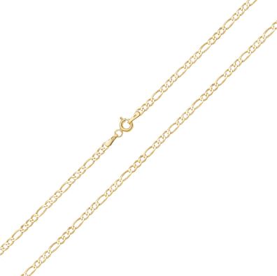 Klassisch 9 ct/Karat Gelb Gold 3mm Damen - Erbs Kette - 40.6, 45.7, 50.8, 55.9, 61cm