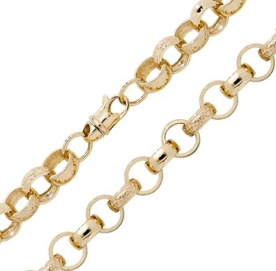 Edles 9 ct/Karat Gelb Gold Herren - Armband - 24.1cm, 41 Gramm