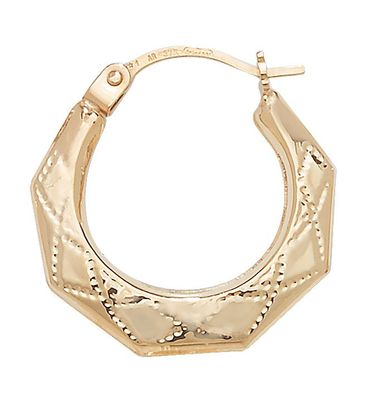 9 ct/Karat Gelb Gold Damen - Paar Creolen