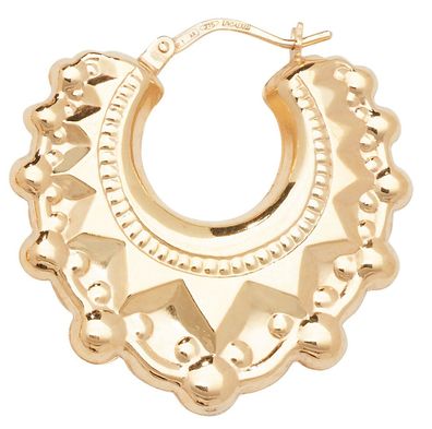 9 ct/Karat Gelb Gold Damen - Paar Creolen