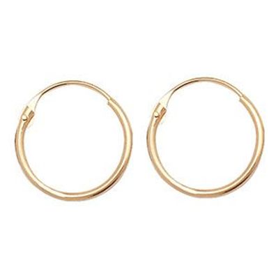 9 ct/Karat Gelb Gold Damen - Schlafer / Sleeper Ohrringe