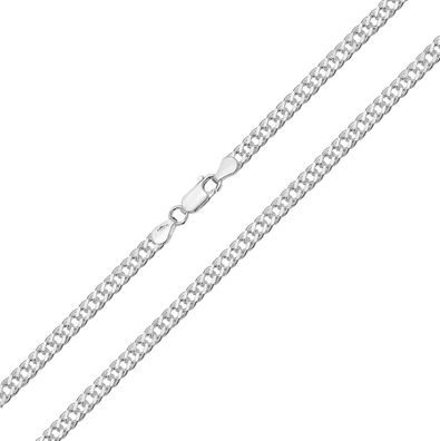 925 Sterling Silber 4mm Panzer Kette - 40.6, 45.7, 50.8, 55.9, 61, 66, 71.1, 76.2cm