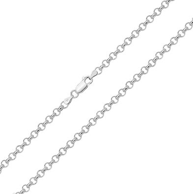 925 Sterling Silber 4mm Erbs Kette - 40.6, 45.7, 50.8, 55.9, 61, 66, 71.1, 76.2cm