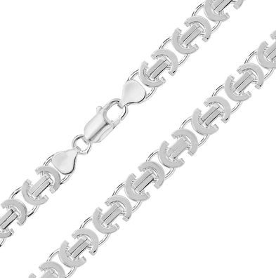 925 Sterling Silber 9mm Byzantiner Kette - 45.7, 50.8, 55.9, 61, 66, 71.1, 76.2cm