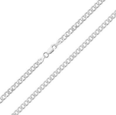 925 Sterling Silber Damen - Panzer Kette - 40.6, 45.7, 50.8, 55.9, 61, 66, 76.2cm
