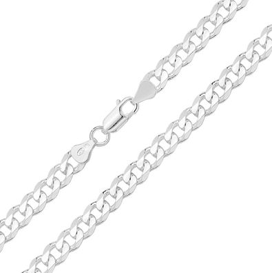 925 Sterling Silber 7mm Panzer Kette - 45.7, 50.8, 55.9, 61, 66, 71.1, 76.2cm