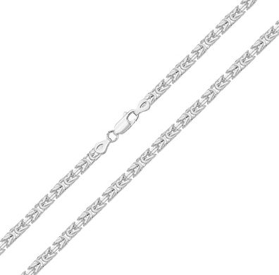 925 Sterling Silber Damen - Byzantinisch Armband - 17.8cm, 11 Gramm