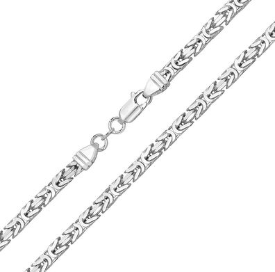 925 Sterling Silber 6mm Herren - Byzantiner Kette - 50.8, 55.9, 61, 66, 71.1, 76.2cm