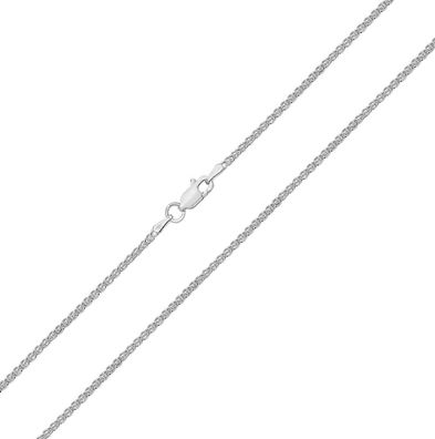 925 Sterling Silber Damen - Haferkorn Kette - 40.6, 45.7, 50.8, 55.9, 61, 66, 76.2cm