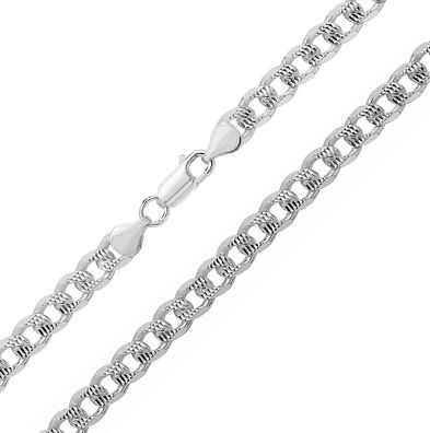 925 Sterling Silber Herren/Damen - Panzer Kette - 45.7, 50.8, 55.9, 61, 66, 76.2cm