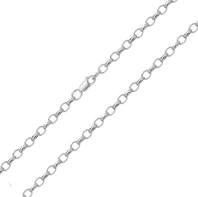 925 Sterling Silber 4mm Erbs Kette - 40.6, 45.7, 50.8, 55.9, 61, 66, 71.1, 76.2cm