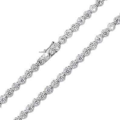 925 Sterling Silber 5mm Damen - Kette - 43.2, 66, 76.2, 86.4cm