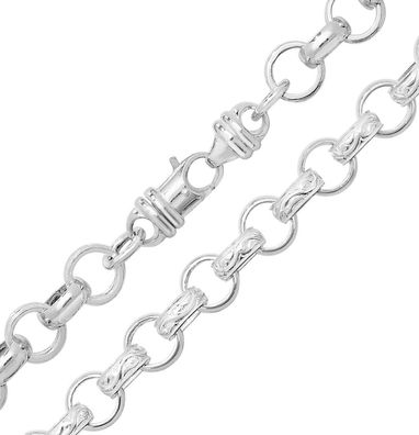 925 Sterling Silber 11mm Herren/Damen - Erbs Kette - 55.9, 61, 66, 76.2cm
