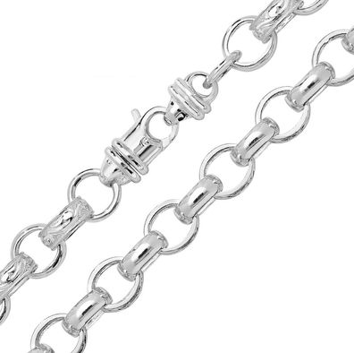 925 Sterling Silber 12mm Herren/Damen - Erbs Kette - 55.9, 61, 66, 76.2cm