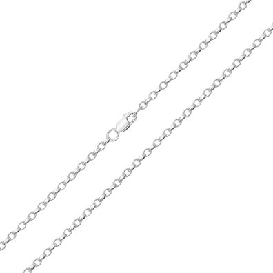 925 Sterling Silber 3mm Damen - Erbs Kette - 40.6, 45.7, 50.8, 55.9, 61, 66, 76.2cm