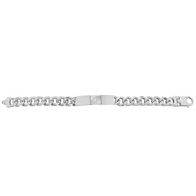 925 Sterling Silber Herren - Identifikationsarmband - 21.6cm, 58 Gramm