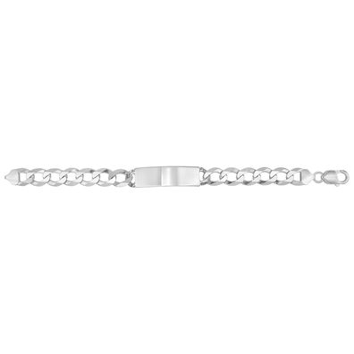 Edles 925 Sterling Silber Herren - Identifikationsarmband - 21.6cm, 35 Gramm