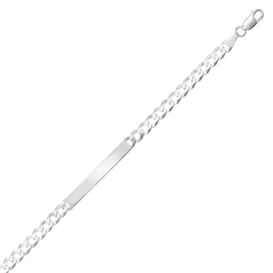 Klassisches 925 Sterling Silber Damen - Identifikationsarmband - 0.1cm, 7 Gramm