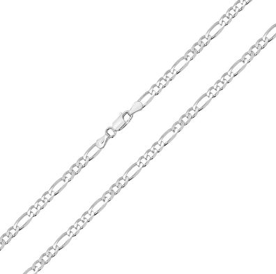 925 Sterling Silber Damen - Figaro Kette - 40.6, 45.7, 50.8, 55.9, 61, 66, 76.2cm