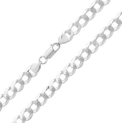 925 Sterling Silber 8mm Damen - Panzer Kette - 45.7, 50.8, 55.9, 61, 66, 76.2cm